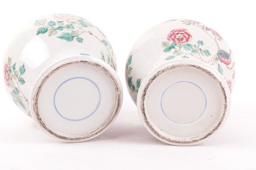 Lot 67 - A pair of Chinese Famille Rose porcelain...
