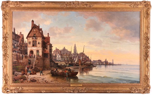 Lot 20 - Charles Euphraise Kuwasseg (French 1833-1904),...