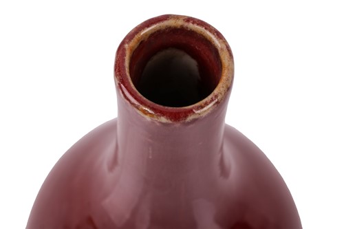 Lot 89 - A Chinese sang de boeuf glazed porcelain...