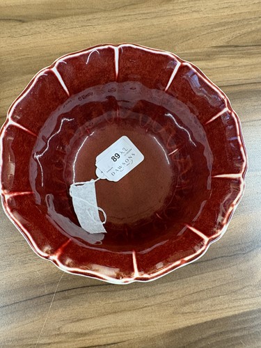 Lot 89 - A Chinese sang de boeuf glazed porcelain...
