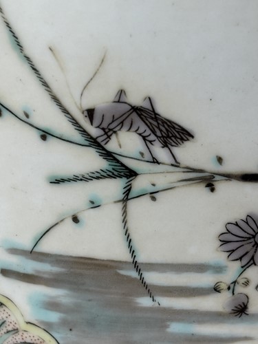 Lot 134 - A very large Chinese Famille Verte porcelain...