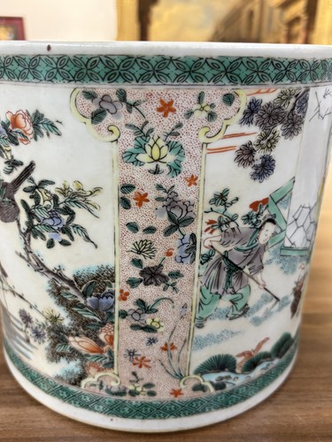 Lot 134 - A very large Chinese Famille Verte porcelain...