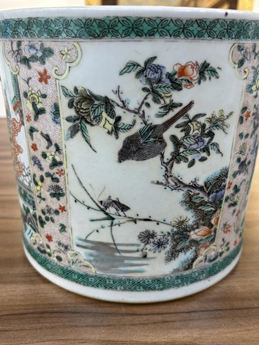 Lot 134 - A very large Chinese Famille Verte porcelain...