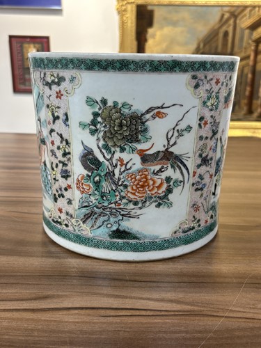 Lot 134 - A very large Chinese Famille Verte porcelain...