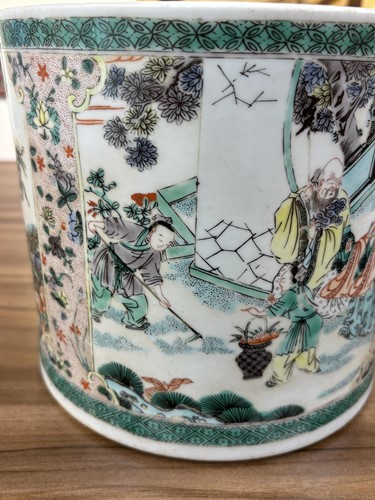 Lot 134 - A very large Chinese Famille Verte porcelain...