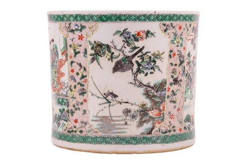Lot 134 - A very large Chinese Famille Verte porcelain...