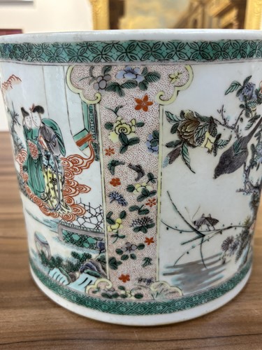 Lot 134 - A very large Chinese Famille Verte porcelain...