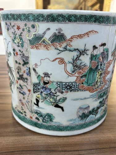 Lot 134 - A very large Chinese Famille Verte porcelain...