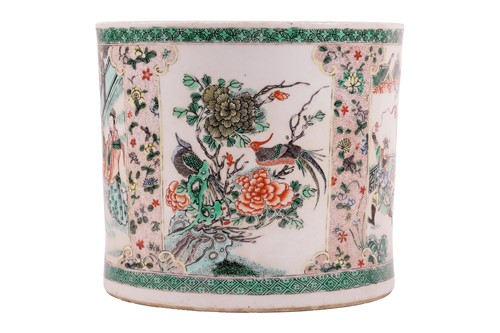 Lot 134 - A very large Chinese Famille Verte porcelain...