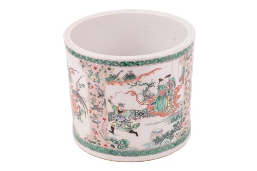 Lot 134 - A very large Chinese Famille Verte porcelain...