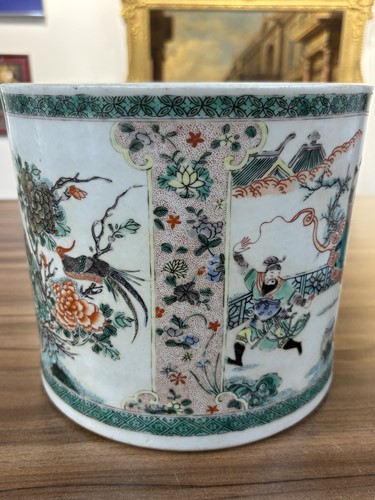 Lot 134 - A very large Chinese Famille Verte porcelain...