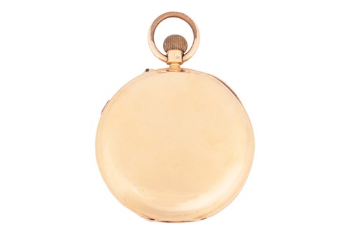 Lot 256 - An MJ Russell 18 carat open face pocket watch,...