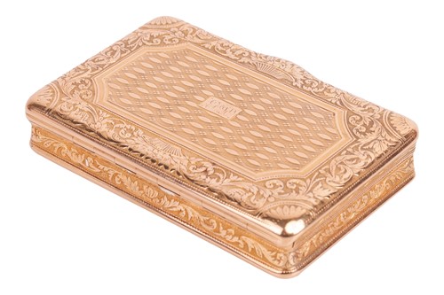 Lot 187 - An early 19th century French snuff box, circa...