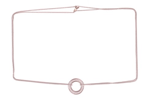 Lot 63 - Boodles - a 'Roulette' medium necklace set in...