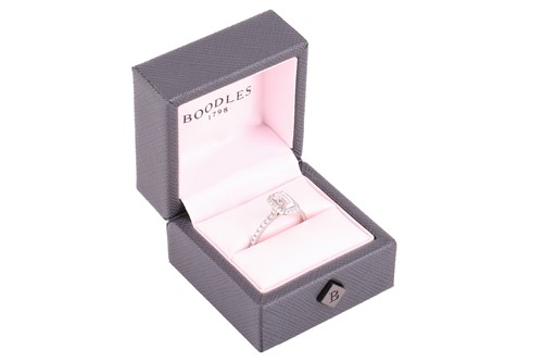 Lot 227 - Boodles - an 'Ashoka' diamond cluster ring in...