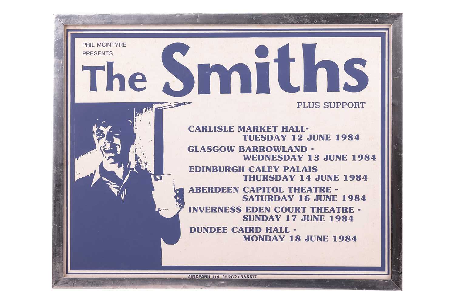 Lot 83 - The Smiths: 1984 framed tour poster titled
