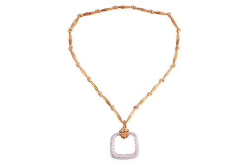 Lot 264 - Kutchinsky - a diamond-set long necklace, set...
