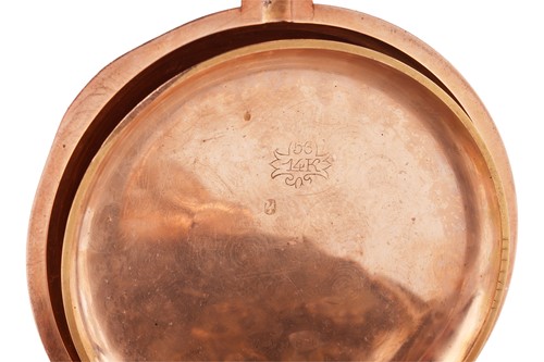 Lot 328 - La Phare - a fine 14-carat gold cased minute...