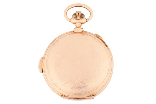 Lot 328 - La Phare - a fine 14-carat gold cased minute...