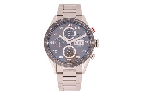 Lot 297 - TAG Heuer Carrera Chronograph Wristwatch Model:...