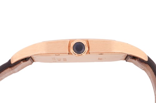 Lot 298 - Cartier Santos Dumont 18 Carat Gentleman's...