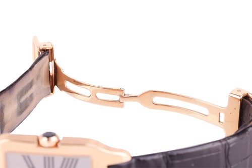 Lot 298 - Cartier Santos Dumont 18 Carat Gentleman's...