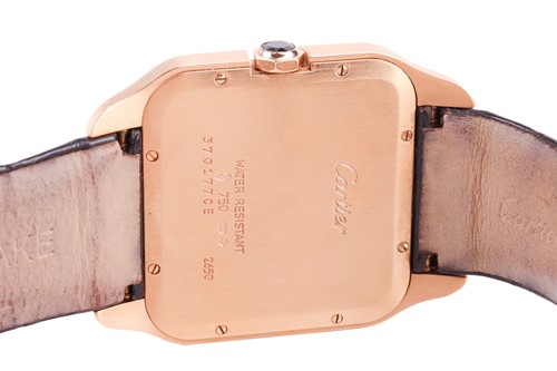 Lot 298 - Cartier Santos Dumont 18 Carat Gentleman's...