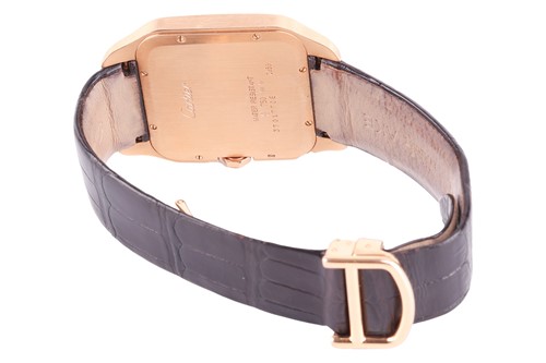 Lot 298 - Cartier Santos Dumont 18 Carat Gentleman's...