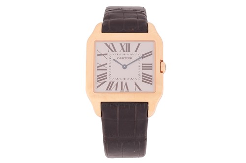 Lot 298 - Cartier Santos Dumont 18 Carat Gentleman's...