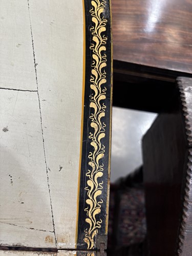 Lot 102 - A George III satinwood and parquet line inlaid...
