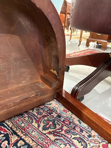 Lot 102 - A George III satinwood and parquet line inlaid...
