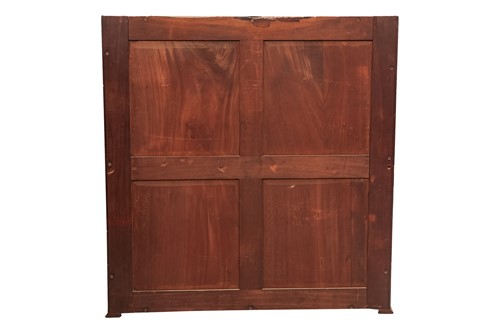 Lot 99 - A late George III mahogany secretaire bookcase,...