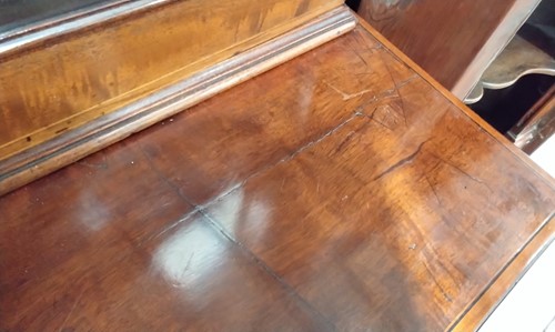 Lot 99 - A late George III mahogany secretaire bookcase,...
