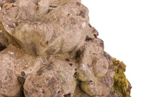 Lot 110 - A pair of reconstituted stone decorative...