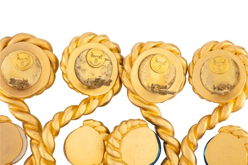 Lot 87 - Chanel - two pairs of drop earrings by...
