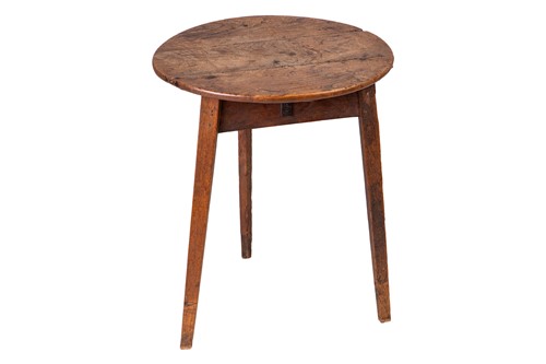 Lot 133 - An early 19th-century rustic elm cricket table...