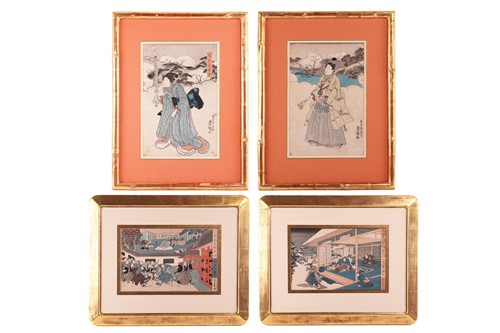 Lot 59 - Utagawa Kuniyoshi (1798-1861), a pair of...