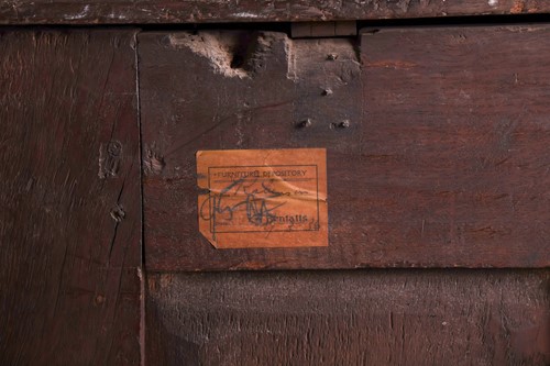 Lot 81 - Late 17th-century oak coffer, carved with an...