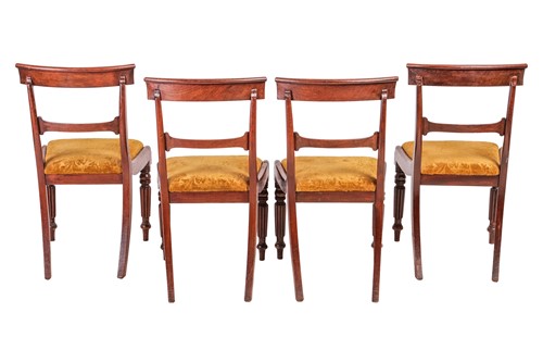 Lot 86 - Set of eight Regency mahogany dining chairs,...
