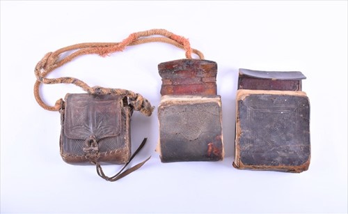 Lot 364 - A group of three early Quran books each...