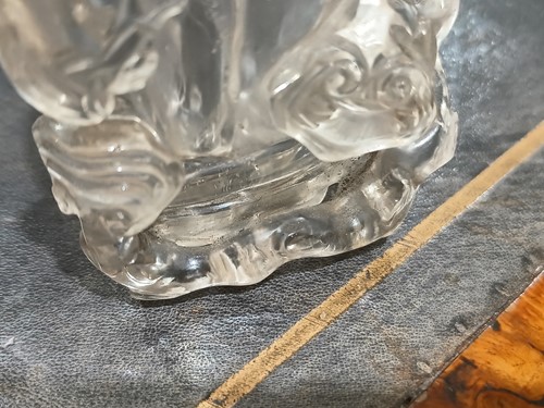 Lot 76 - A Chinese-carved rock crystal snuff flask and...