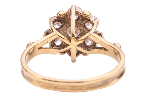 Lot 53 - A diamond-set floral cluster ring, with seven...