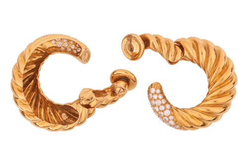 Lot 42 - Van Cleef & Arpels - a pair of diamond-set...