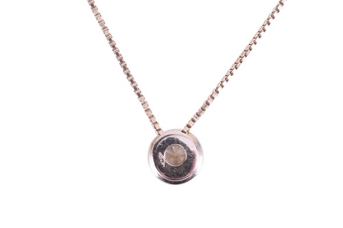 Lot 75 - A diamond-set pendant on chain, featuring a...