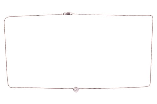 Lot 75 - A diamond-set pendant on chain, featuring a...