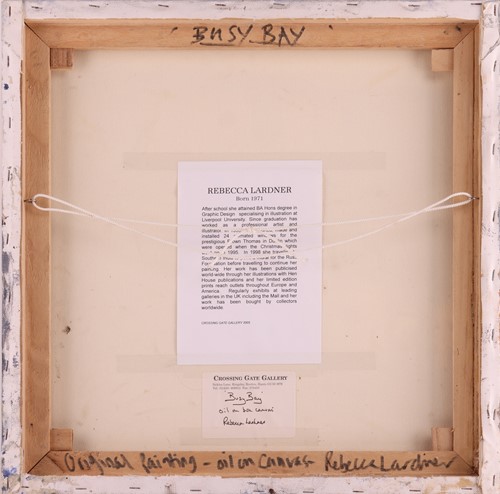 Lot 1 - Rebecca Lardner (b.1971), 'Busy Bay', signed...