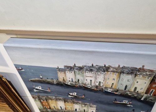 Lot 1 - Rebecca Lardner (b.1971), 'Busy Bay', signed...