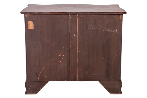 Lot 71 - A George III-style mahogany serpentine fronted...