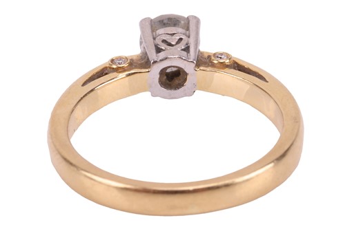 Lot 13 - A diamond solitaire ring, featuring a round...