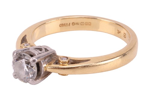 Lot 13 - A diamond solitaire ring, featuring a round...